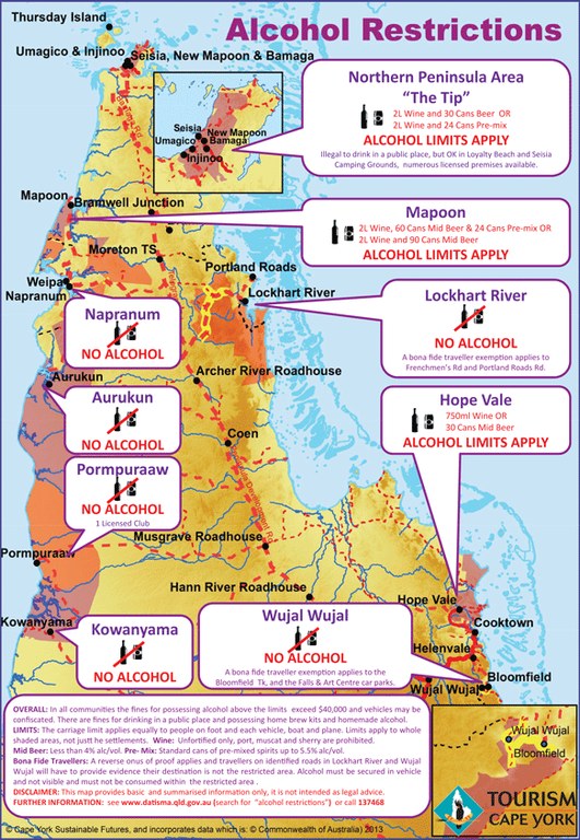 Alcohol Restrictions map