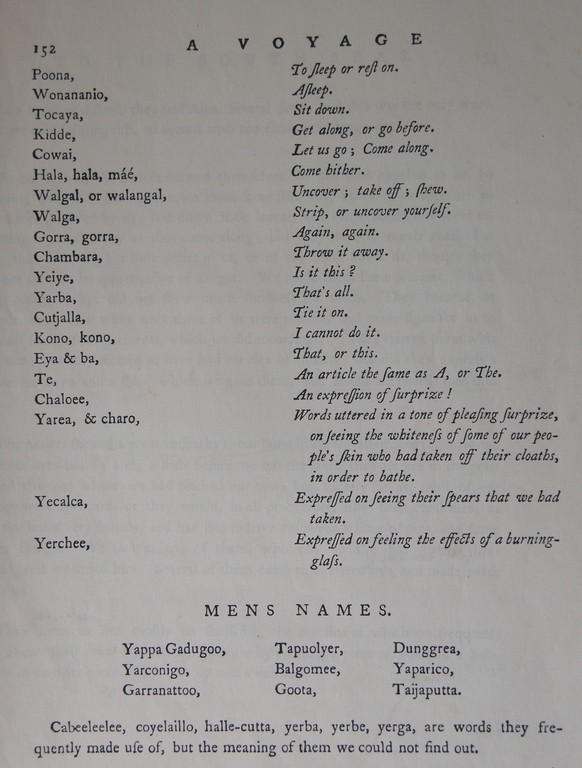 First translations of the Guugu Yimithirr language