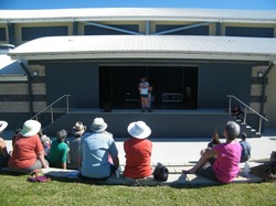 Bush poetry at the amphitheatre