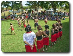 Students dancing