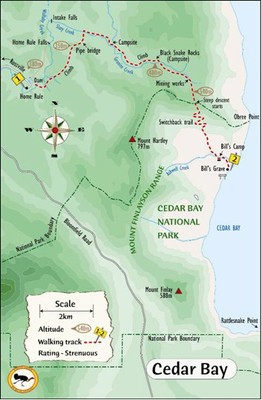 Cedar Bay Walking Trail Map
