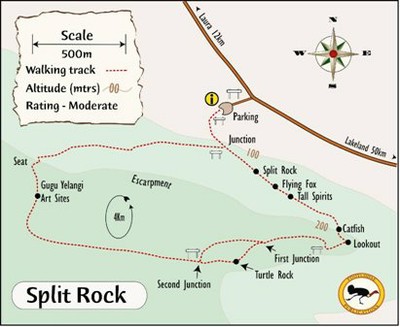 Split Rock Walking Trail Map