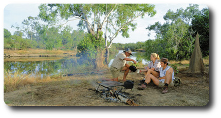 Kalpowar Crossing Camping Lakefield National Park, Queensland. Courtesy of Tourism Queensland
