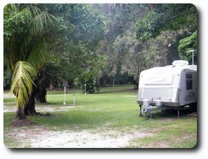Camping grounds at the Peninsula Caravan Park