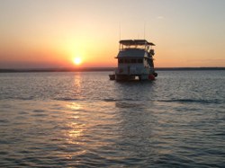 Houseboat sunset